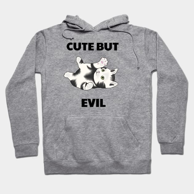 Cute but evil Hoodie by Jasmwills